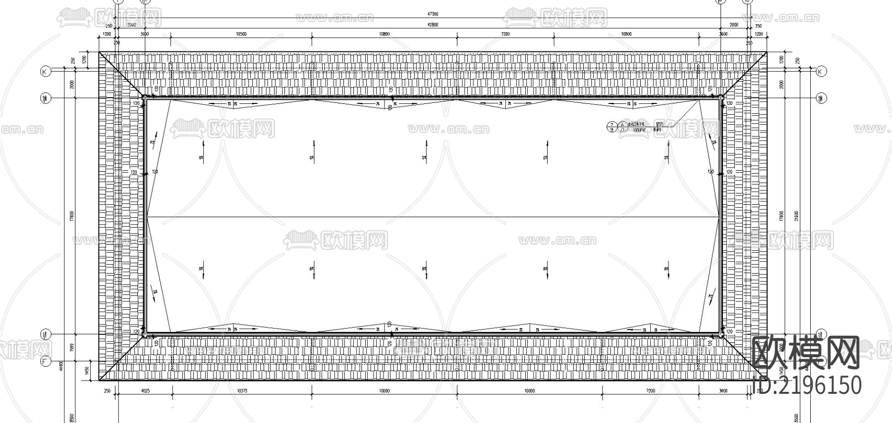 学校综合楼建筑cad施工图下载（渲染图3）