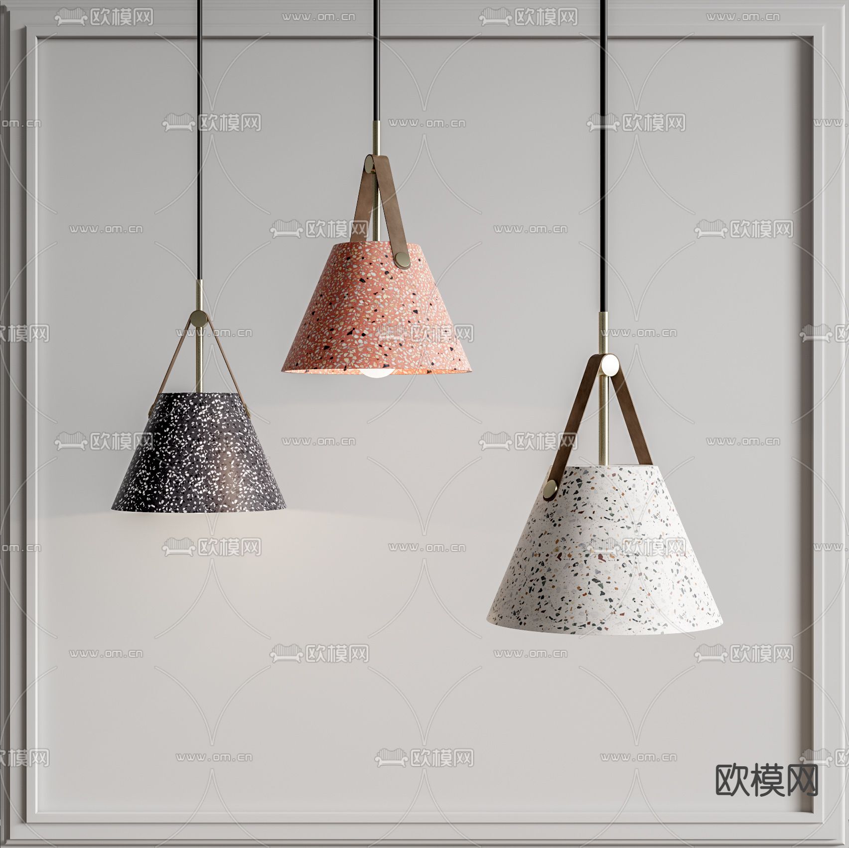 北欧吊灯su模型下载（渲染图1）