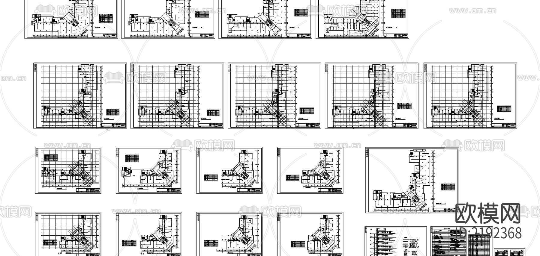 消防系统CAD施工图下载（渲染图1）