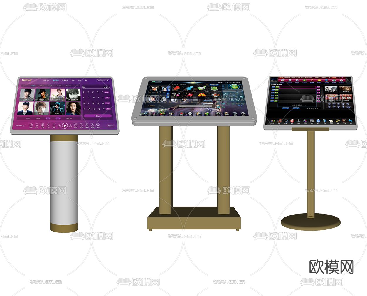 现代KTV点歌机su模型