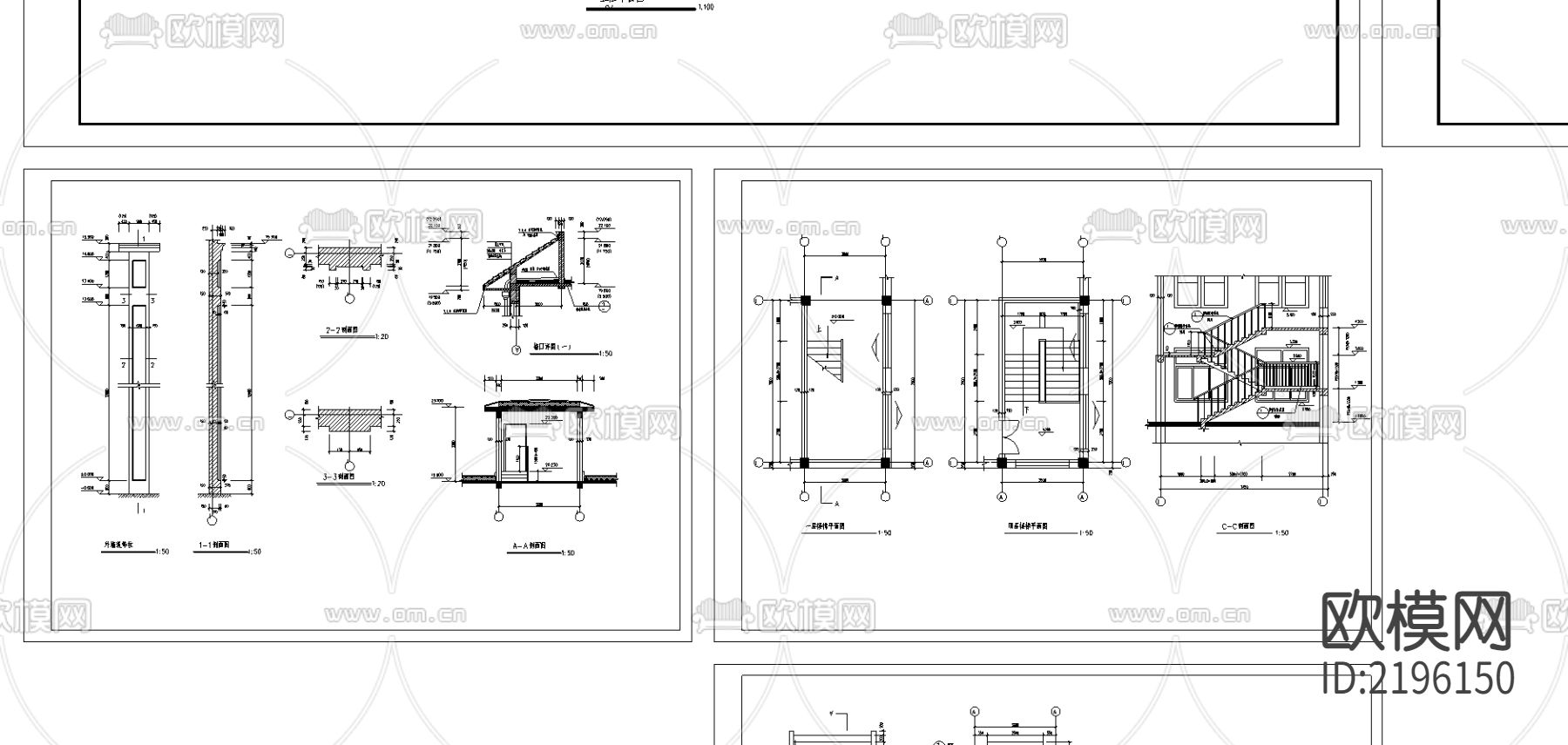 学校综合楼建筑cad施工图下载（渲染图5）