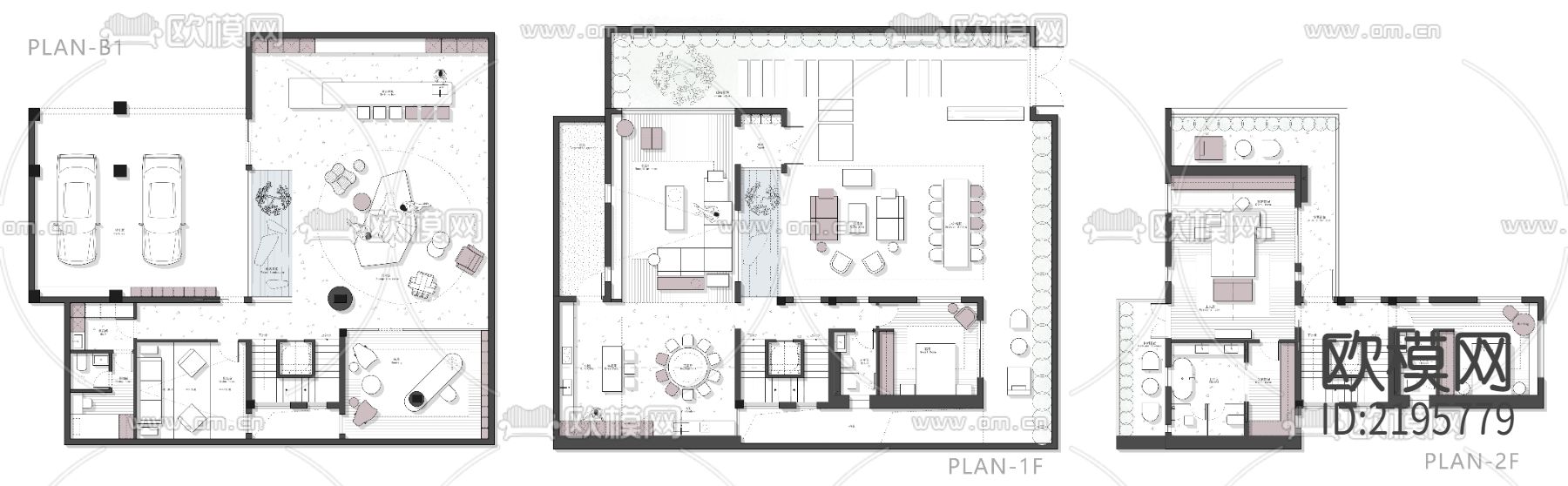 独栋别墅cad施工图下载（渲染图6）