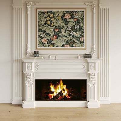 欧式壁炉装饰画3d模型