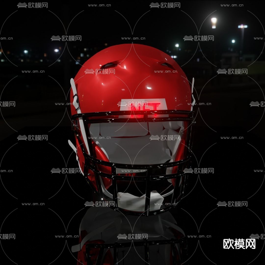 美式足球头盔免费3d模型下载