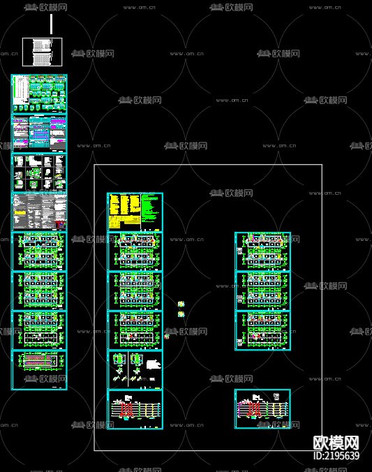 公司综合楼给排水及水灭火CAD施工图下载（渲染图3）