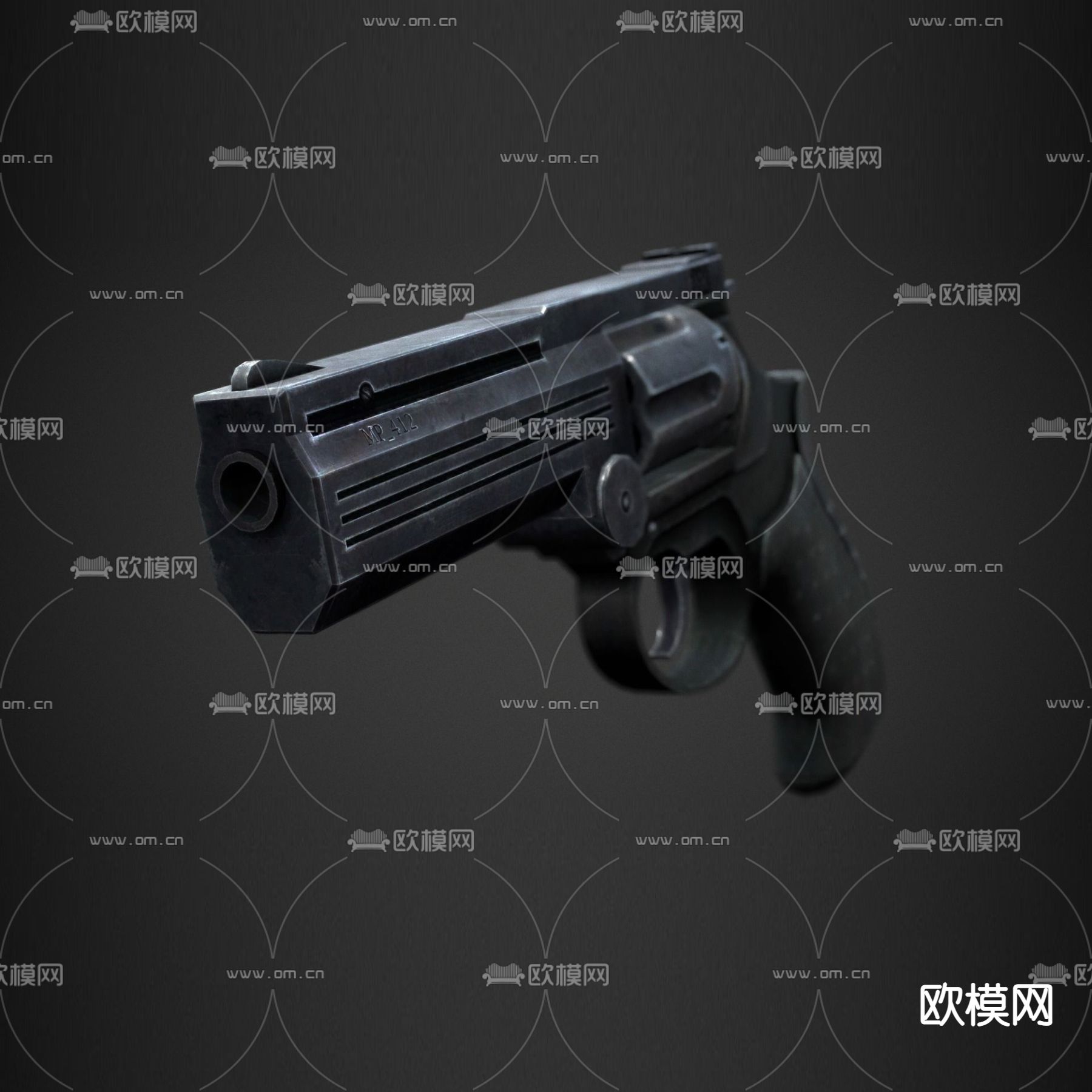 现代MP412 REX双动转轮手枪免费3d模型下载_ID12031799_3dmax免费模型-欧模网
