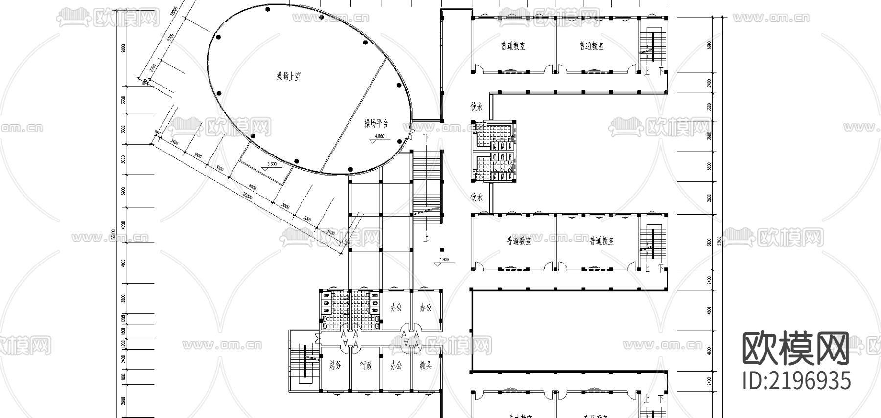小学cad施工图下载（渲染图2）