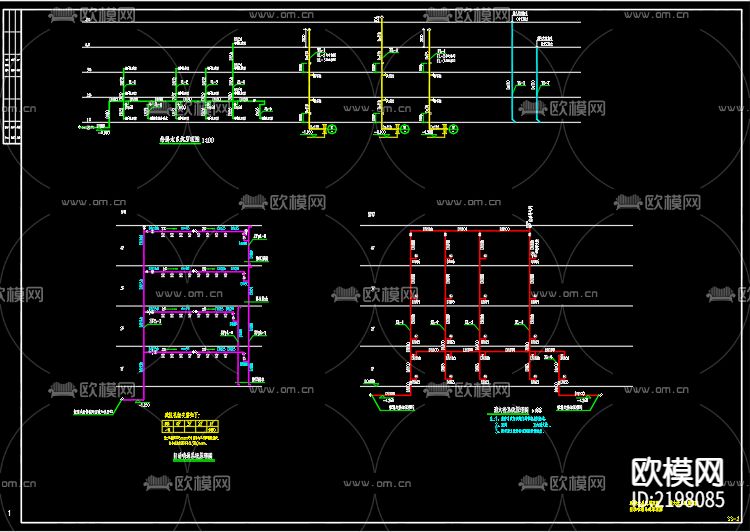 碧桂幼儿园给排水设计cad施工图下载（渲染图3）