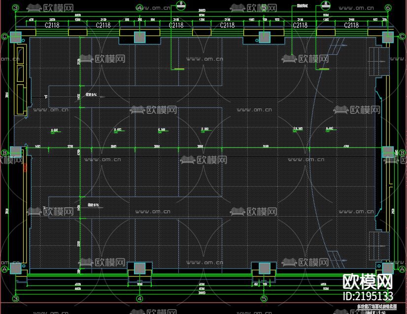 多功能厅CAD图纸下载（渲染图5）
