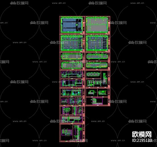 多功能厅CAD图纸下载（渲染图9）