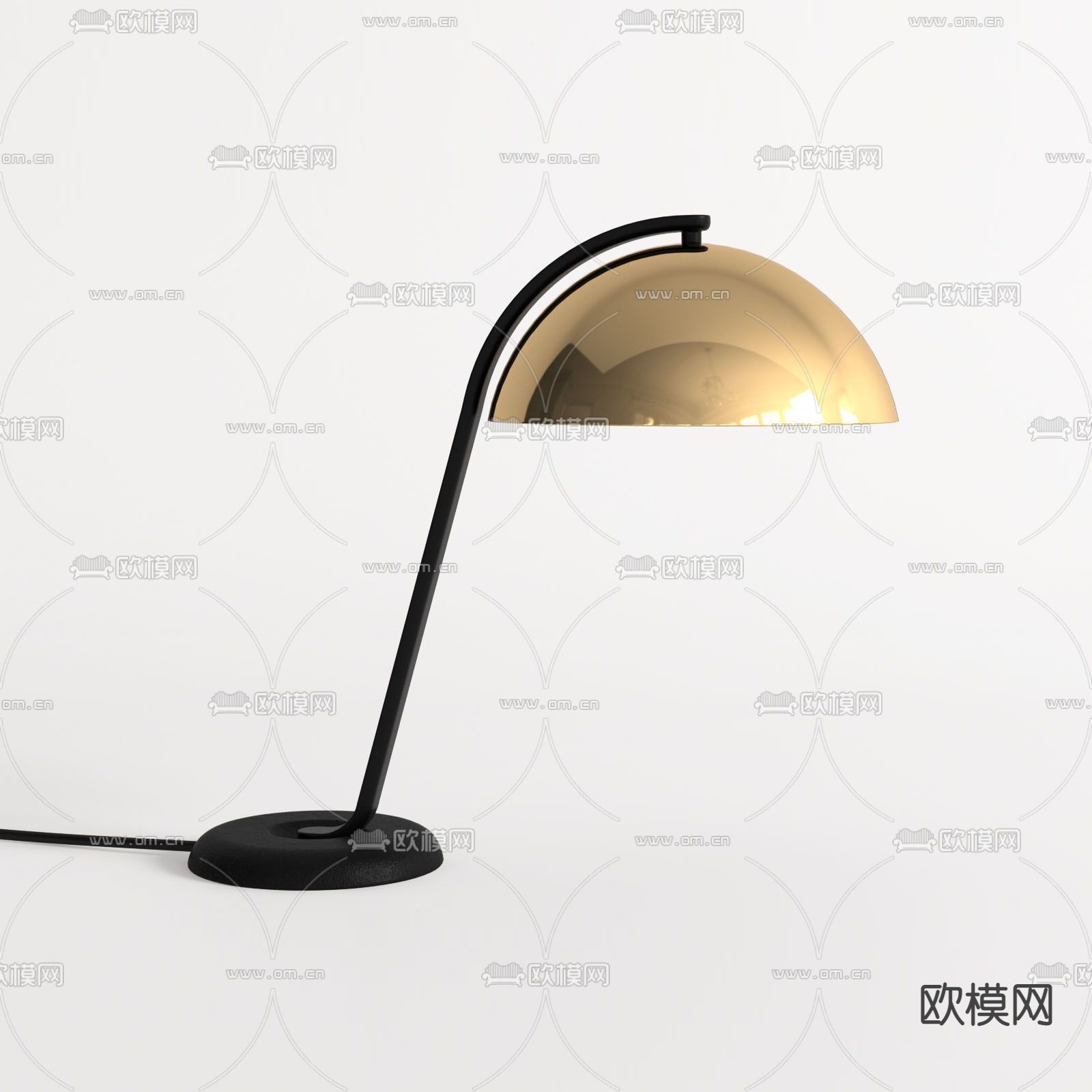 现代极简金属艺术台灯免费3d模型下载_ID12031816_3dmax免费模型-欧模网