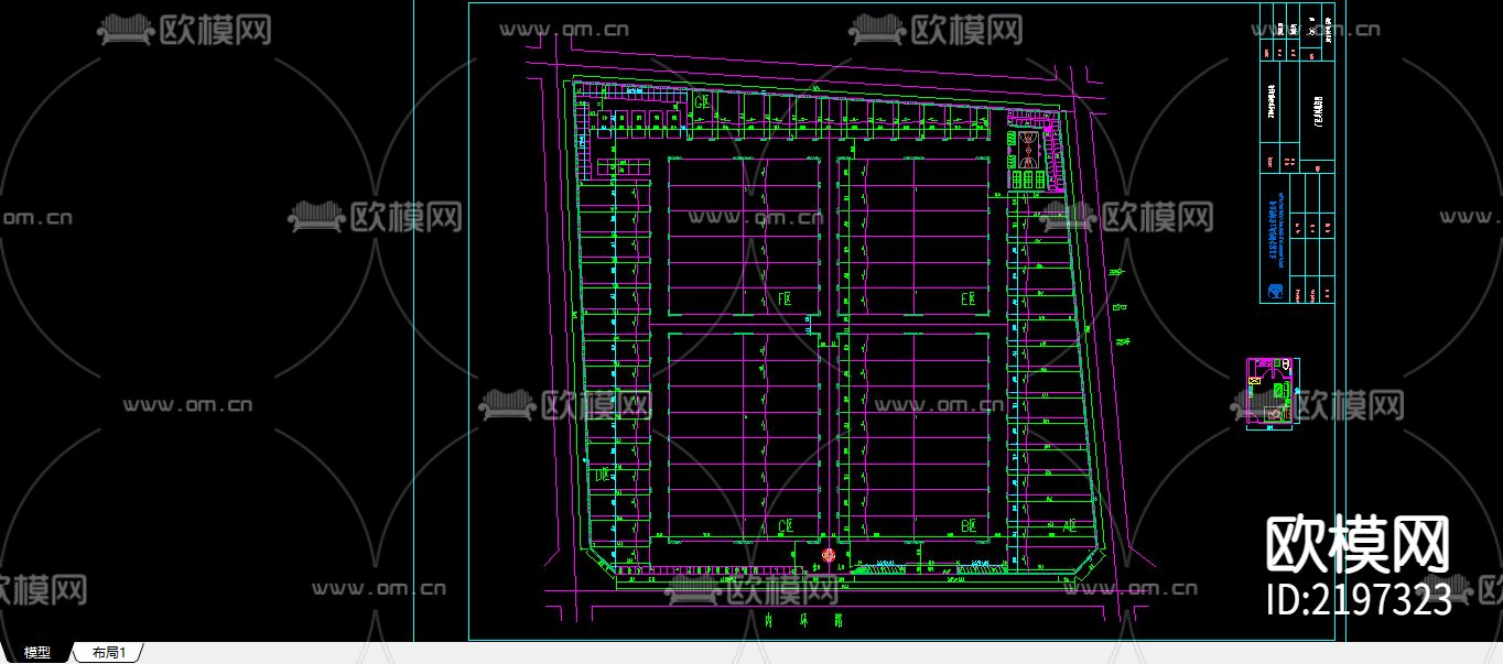 公司钢结构工程cad图库下载（渲染图1）