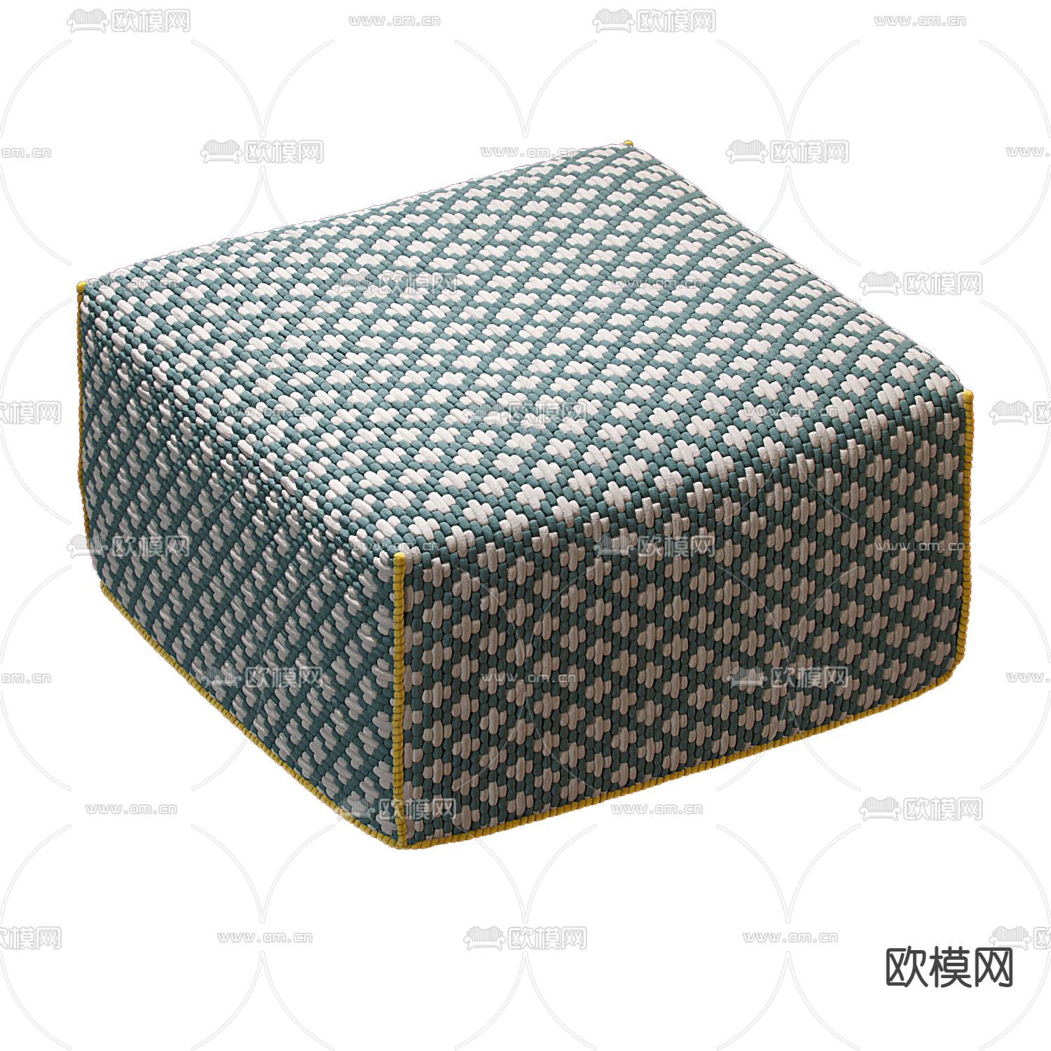 现代编织花纹凳子3d模型下载