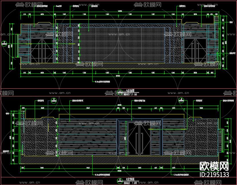 多功能厅CAD图纸下载（渲染图2）