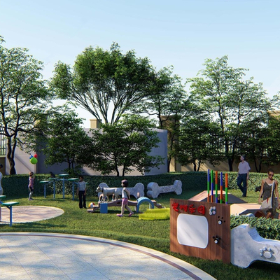  现代宠物乐园su模型 