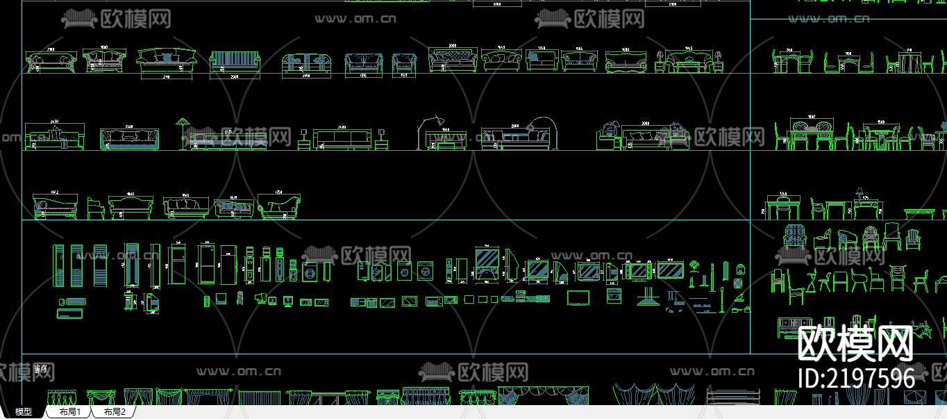 室内装修cad图库下载（渲染图3）
