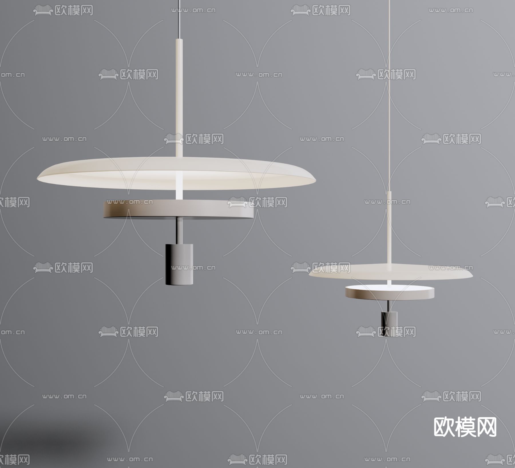 现代床头吊灯su模型下载（渲染图1）