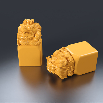 盘龙印章雕塑3d模型