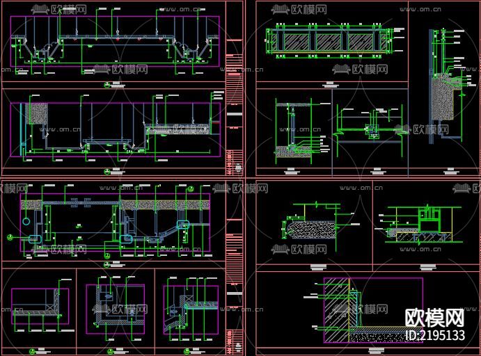 多功能厅CAD图纸下载（渲染图1）