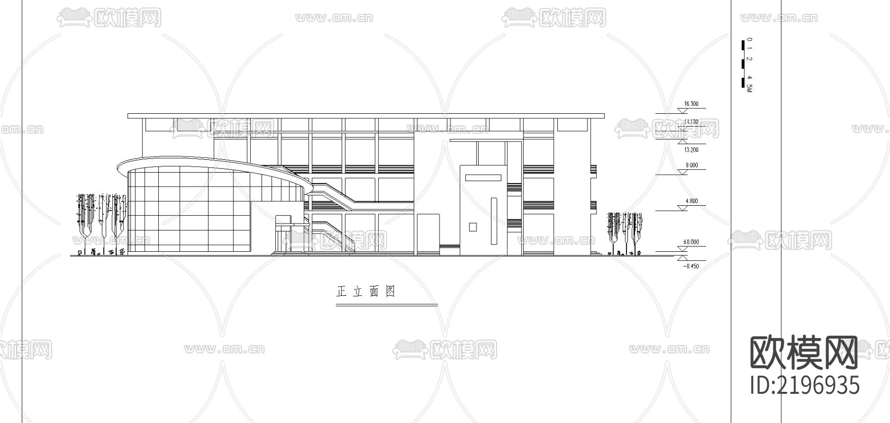 小学cad施工图下载（渲染图3）