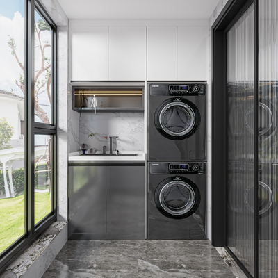  现代阳台su模型 