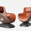 现代橙色皮革按摩椅3d模型