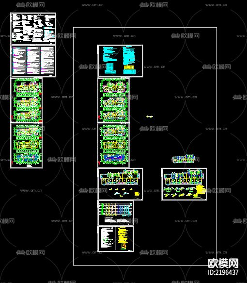 金色界城10号17号23号30号楼给排水CAD施工图下载（渲染图1）