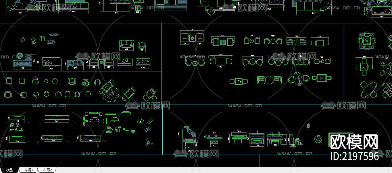 室内装修cad图库下载（渲染图1）