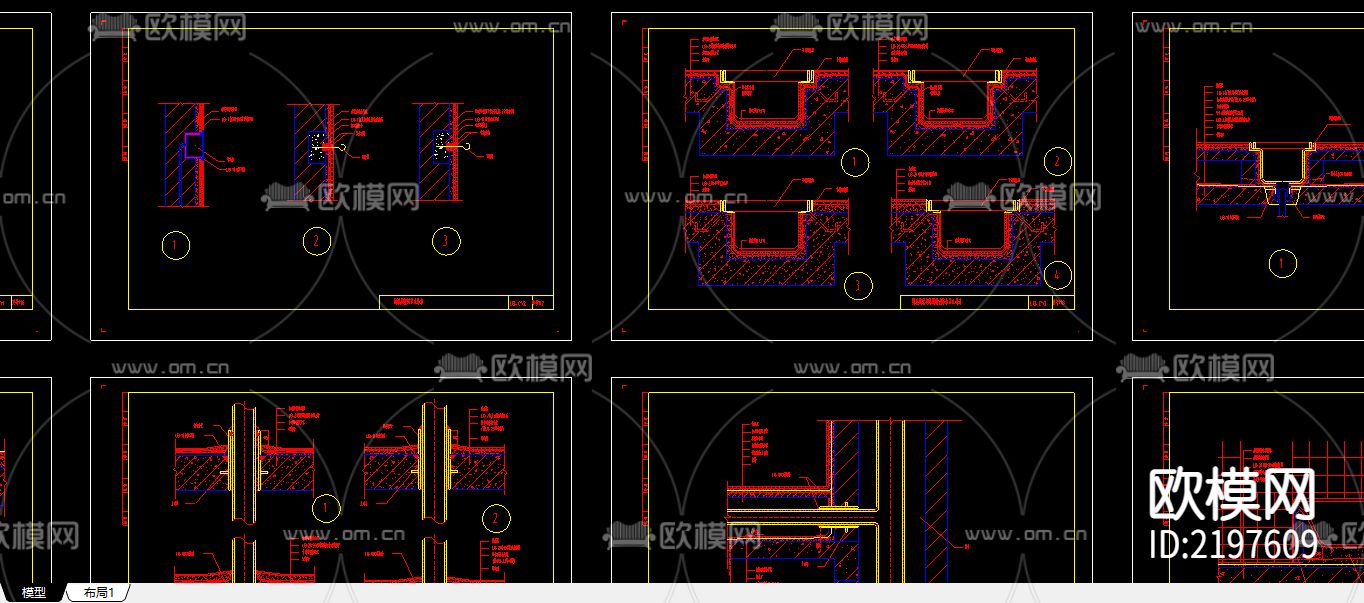 厨厕大样图设计cad施工图下载（渲染图3）