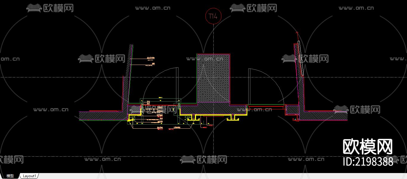 18个节点CAD深化图下载（渲染图4）