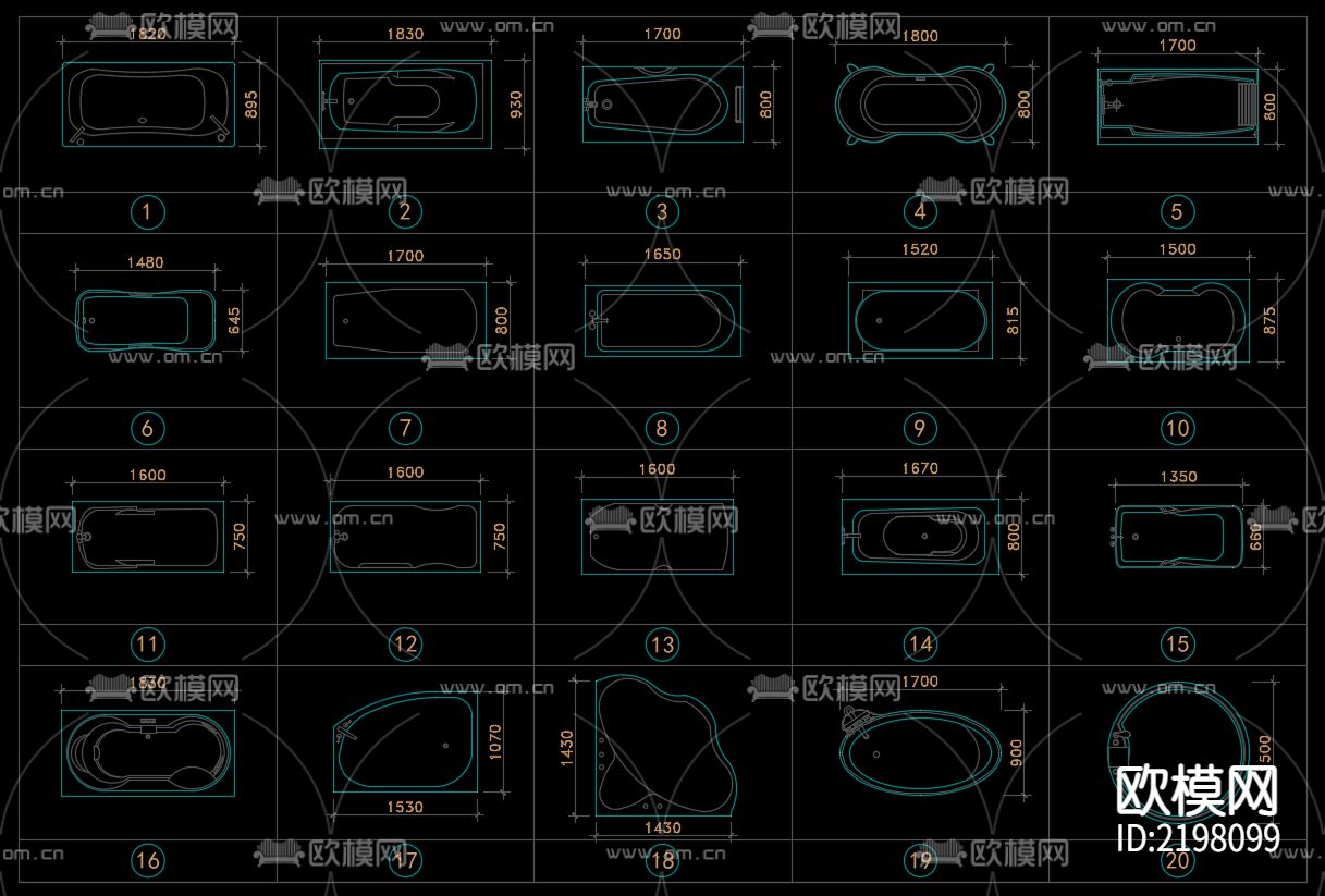 软装CAD精选图库下载（渲染图3）