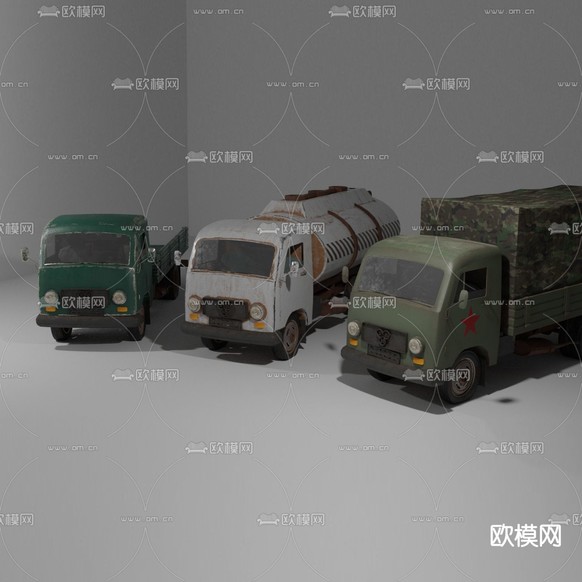 现代苏联TAM工业卡车免费3d模型下载
