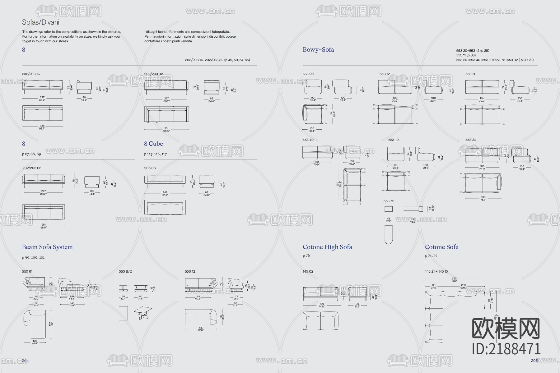 国外家居品牌CASSINA家具CAD图块+PSD分层素材下载（渲染图8）