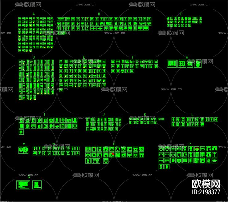 砂岩图块CAD图库下载（渲染图1）