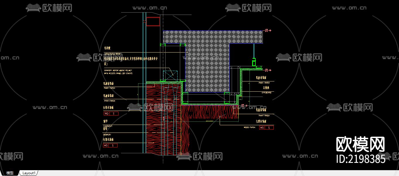 18个节点CAD深化图下载（渲染图2）