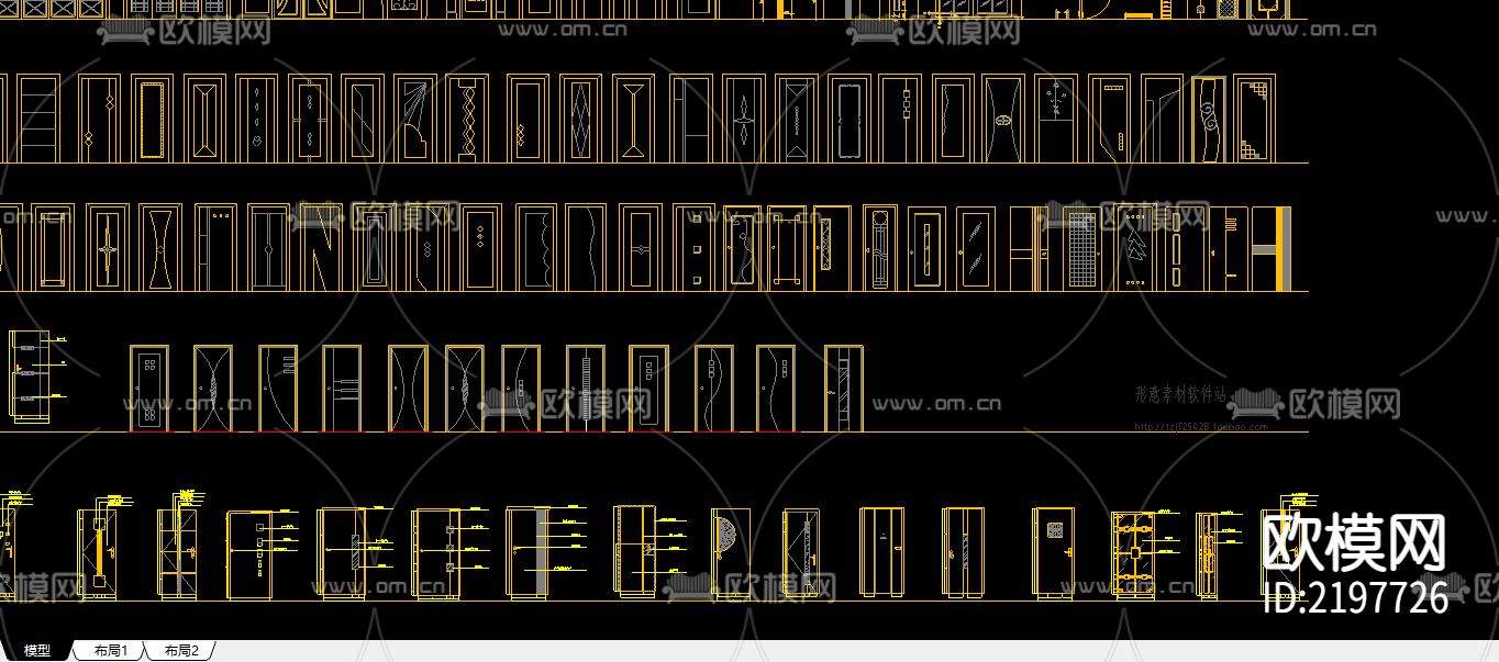 CAD室内装修大全图库下载（渲染图1）