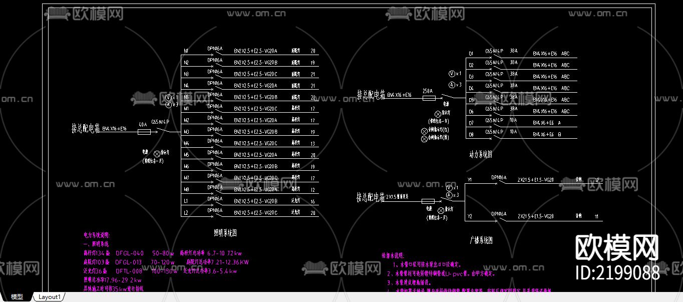 文化名人公园绿化工程cad施工图下载（渲染图2）