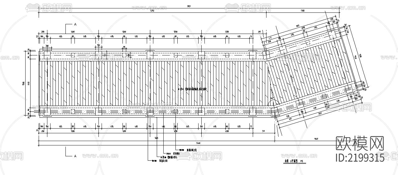 公园木桥节点大样下载（渲染图3）