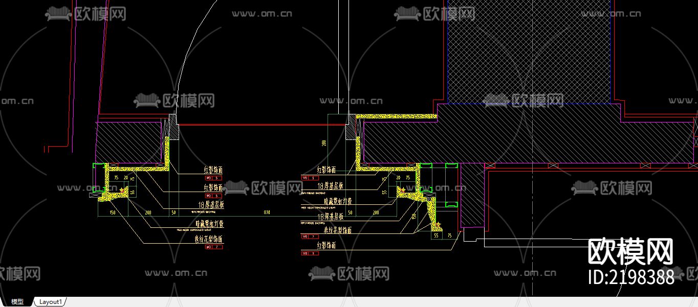 18个节点CAD深化图下载（渲染图6）
