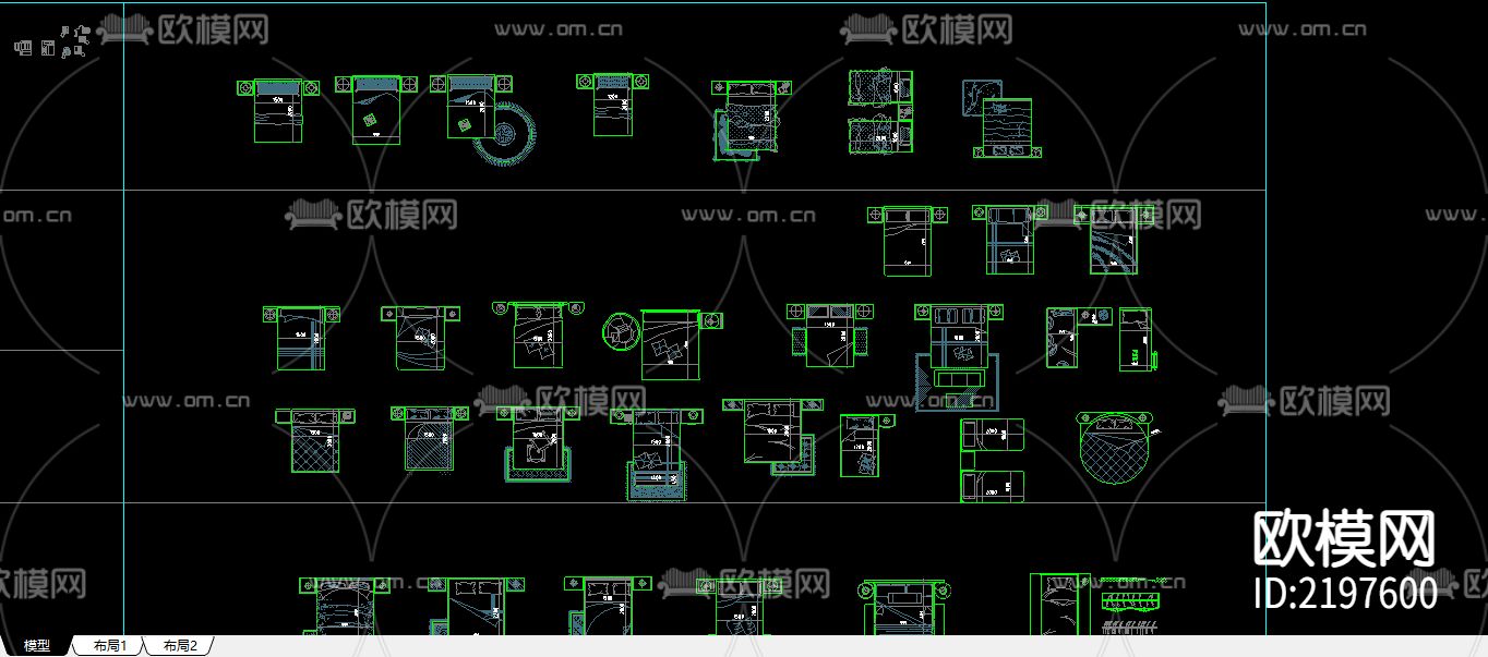室内装修CAD图库大全下载（渲染图4）