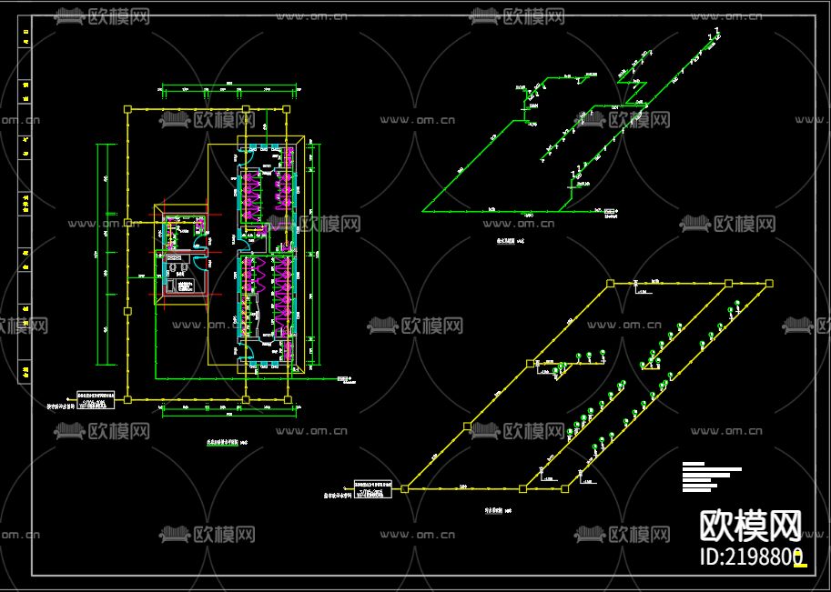 蚕厂院内公厕改造cad施工图下载（渲染图4）