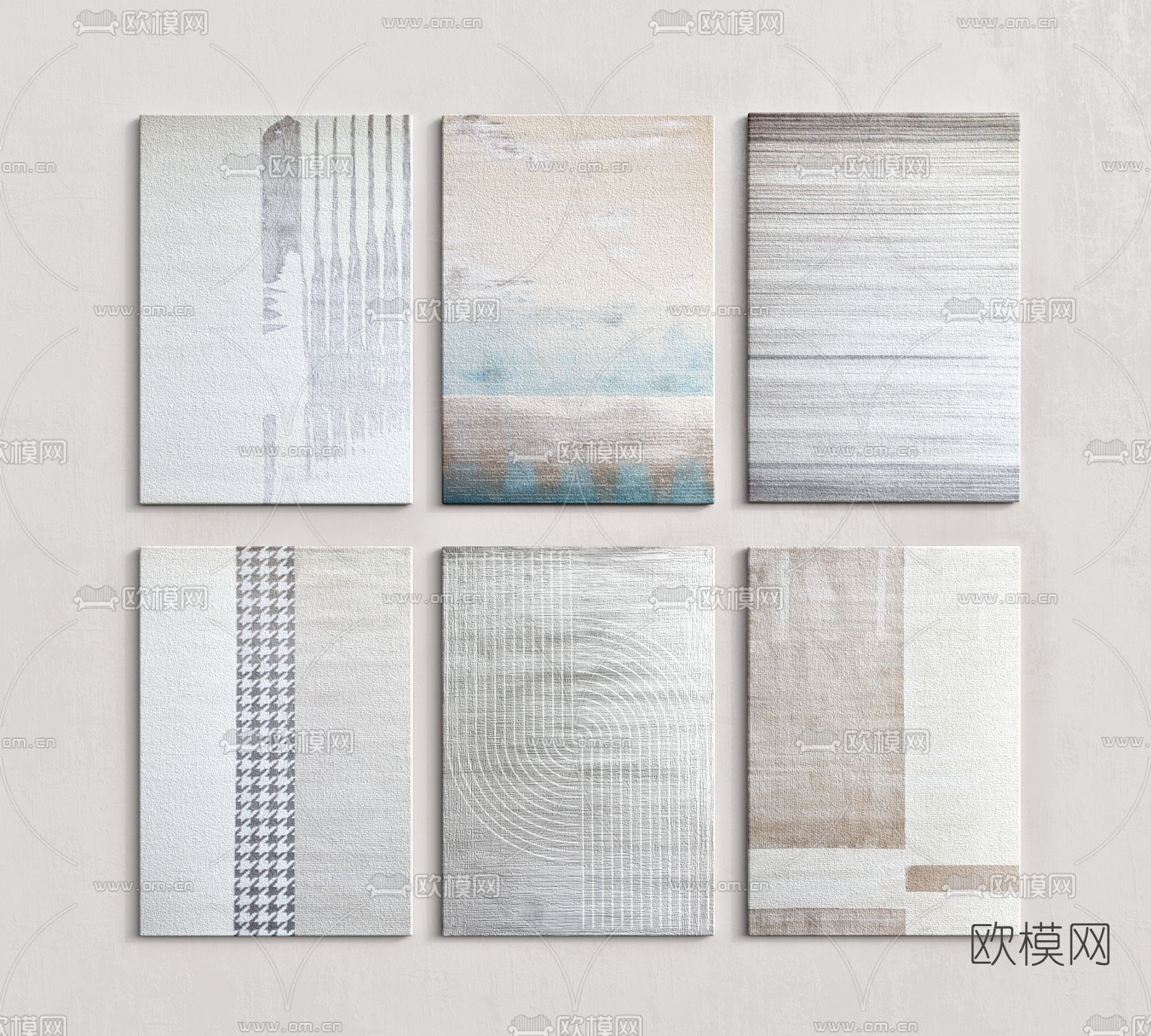 现代地毯3d模型下载