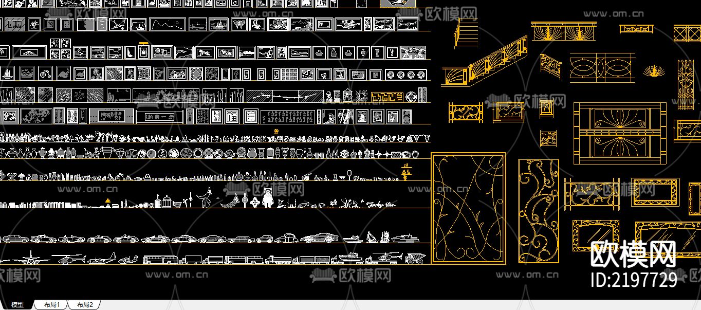 CAD室内装修大全图库下载（渲染图3）