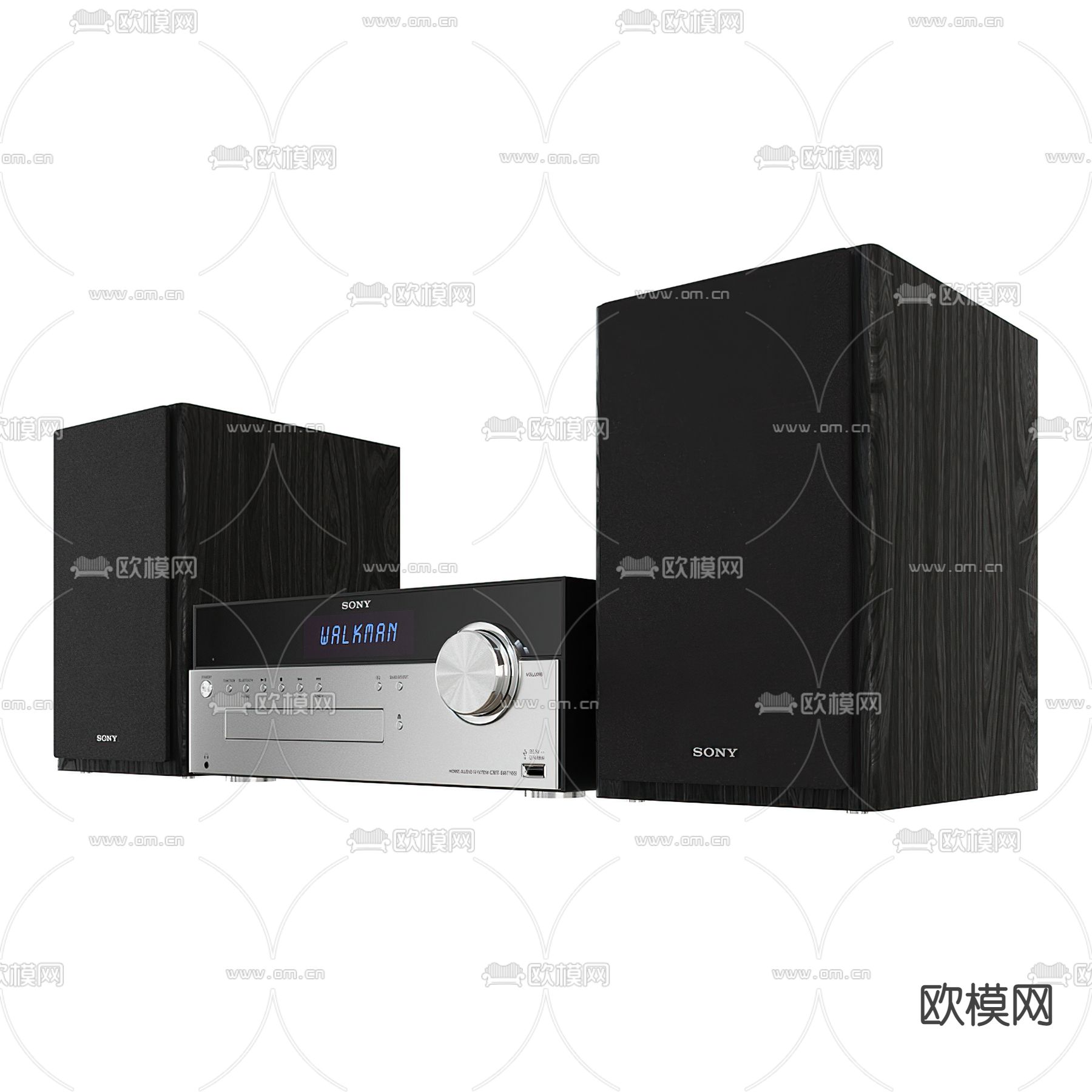 现代音箱3d模型