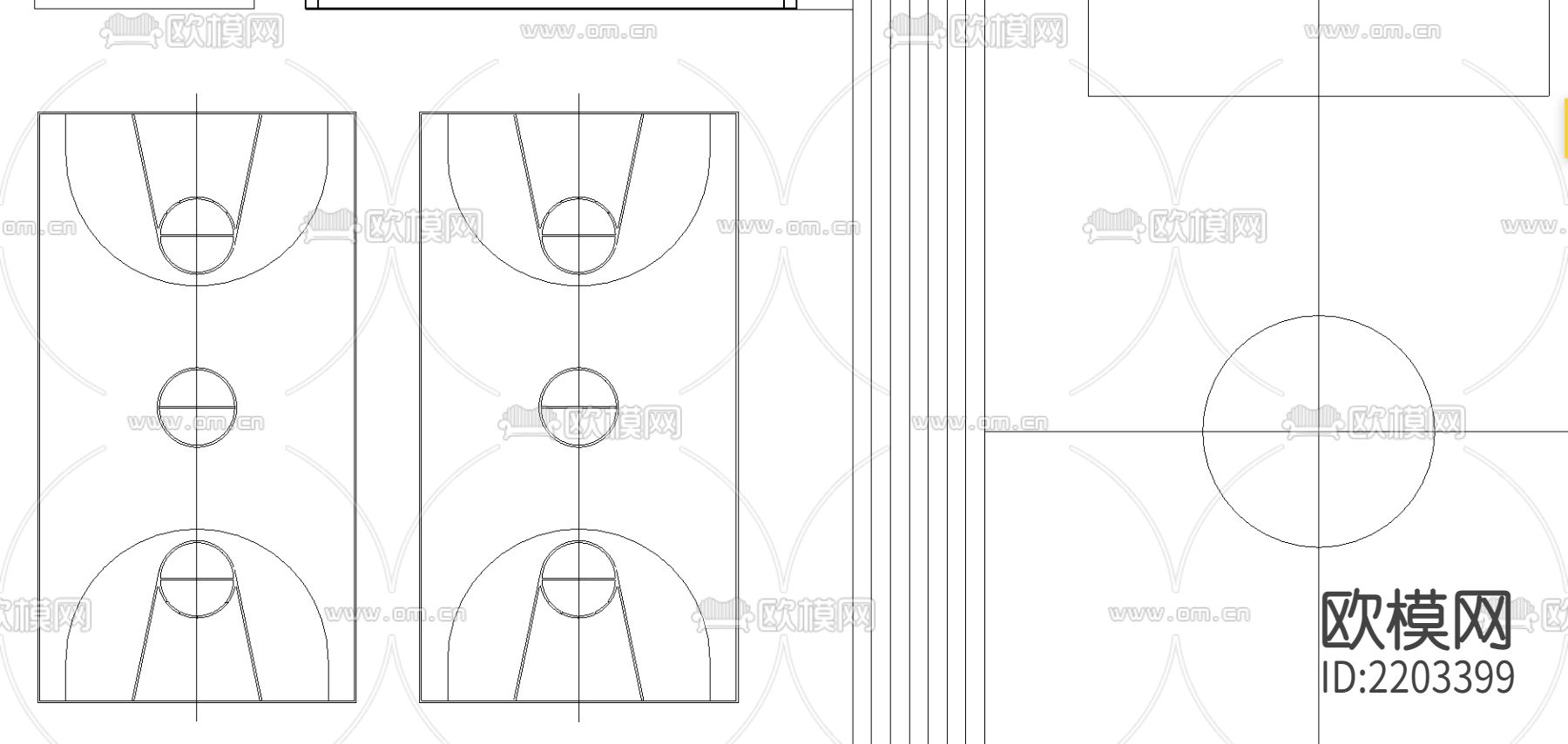 小学cad平面图下载（渲染图2）