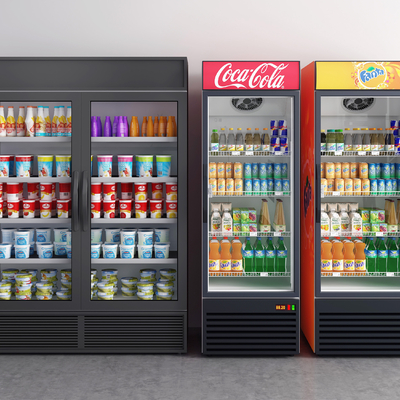 冰柜冷藏柜冷饮柜3d模型