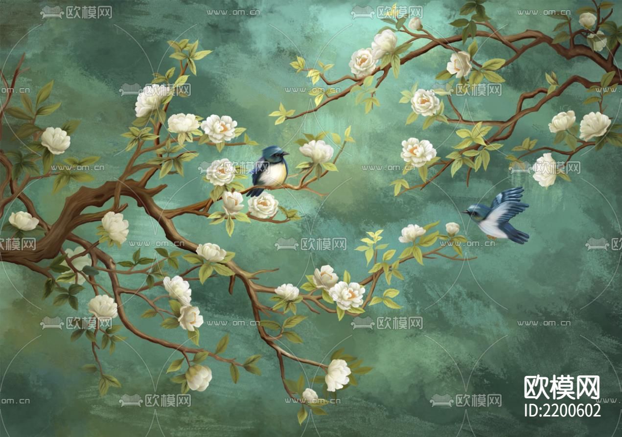 油画花鸟壁纸