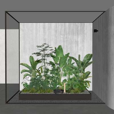  现代景观植物堆绿植堆灌木su模型 