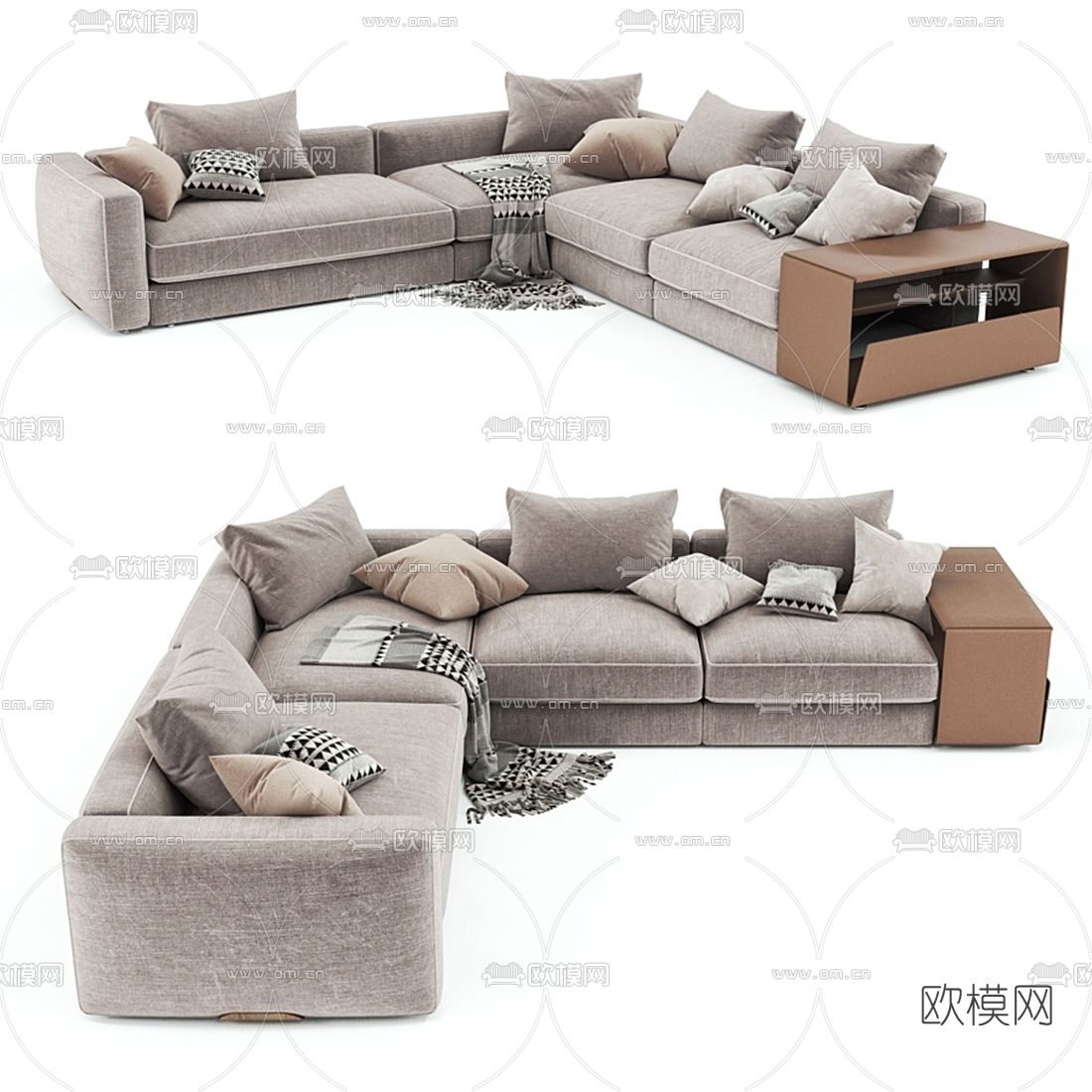 FLEXFORM 多人沙发3d模型下载