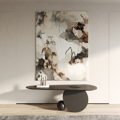 侘寂风抽象装饰挂画su模型